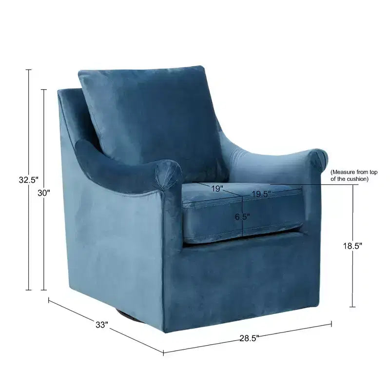 Sedia girevole Sparta - Blu