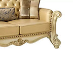 Divano Vendome Acme Furniture Ecopelle Osso/Patina Oro