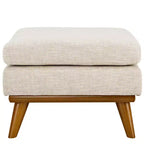 Pouf in tessuto imbottito Engage beige - Modway