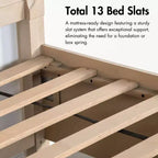 HOMES: Inside + Out Set Camera da Letto Riverstone Mid-Century Modern 3pz King con 2 Comodini Noce