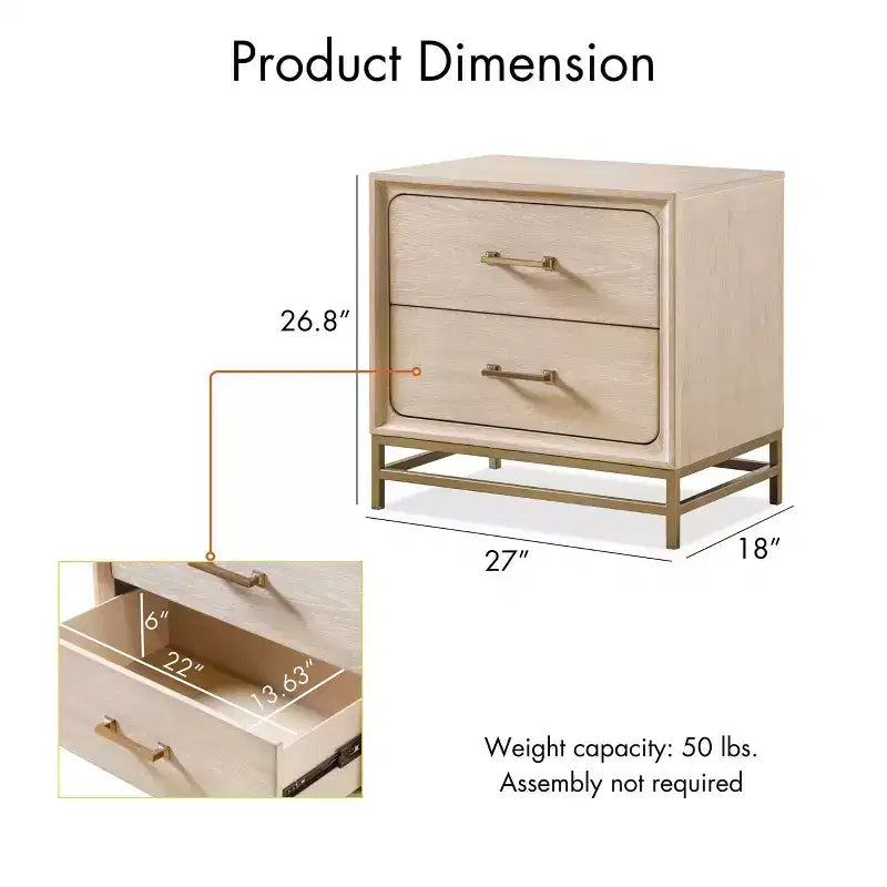 HOMES: Inside + Out Set Camera da Letto Riverstone Mid-Century Modern 3pz King con 2 Comodini Noce