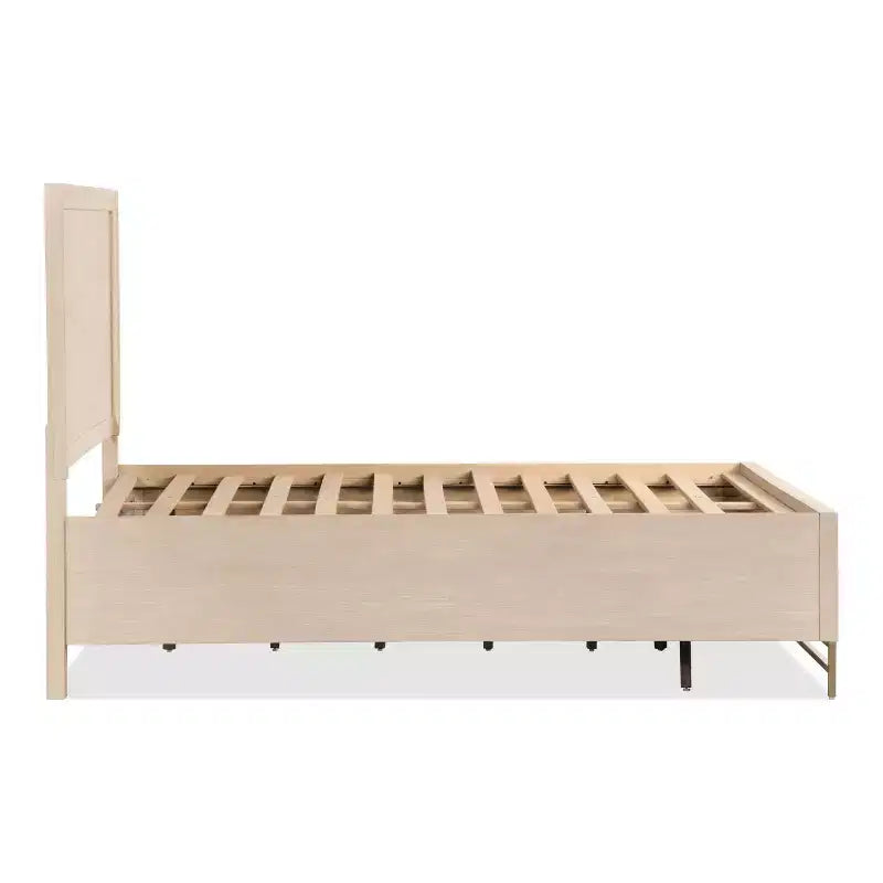 HOMES: Inside + Out Set Camera da Letto Riverstone Mid-Century Modern 3pz King con 2 Comodini Noce
