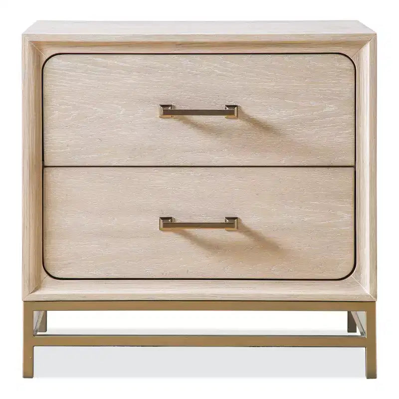 HOMES: Inside + Out Set Camera da Letto Riverstone Mid-Century Modern 3pz King con 2 Comodini Noce