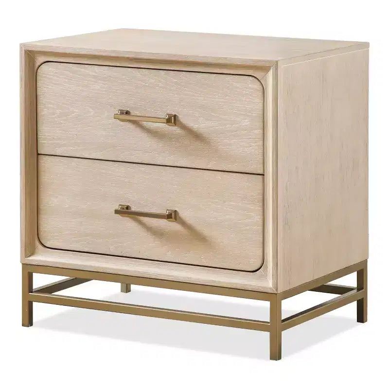 HOMES: Inside + Out Set Camera da Letto Riverstone Mid-Century Modern 3pz King con 2 Comodini Noce
