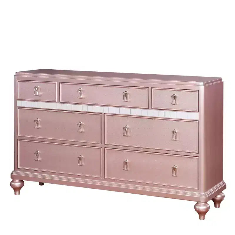 Cassettiera Coleman 7 cassetti oro rosa - HOMES: Inside + Out