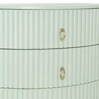 Comodino Powell a 3 cassetti Chantel verde salvia