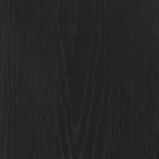 Nathan James Jasper Comodino Nero Scanalato in Legno