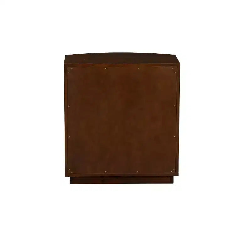 Comodino Powell Chantel a 3 cassetti Noce
