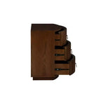 Comodino Powell Chantel a 3 cassetti Noce