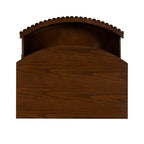 Comodino Powell Chantel a 3 cassetti Noce
