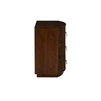 Comodino Powell Chantel a 3 cassetti Noce