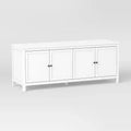 Traditional Storage TV Stand with Doors and Shelves for TVs up to 65" Classic White - Room Essentials™