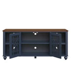 Mobile TV Festivo stile vintage 60" per TV fino a 70" Blu marino