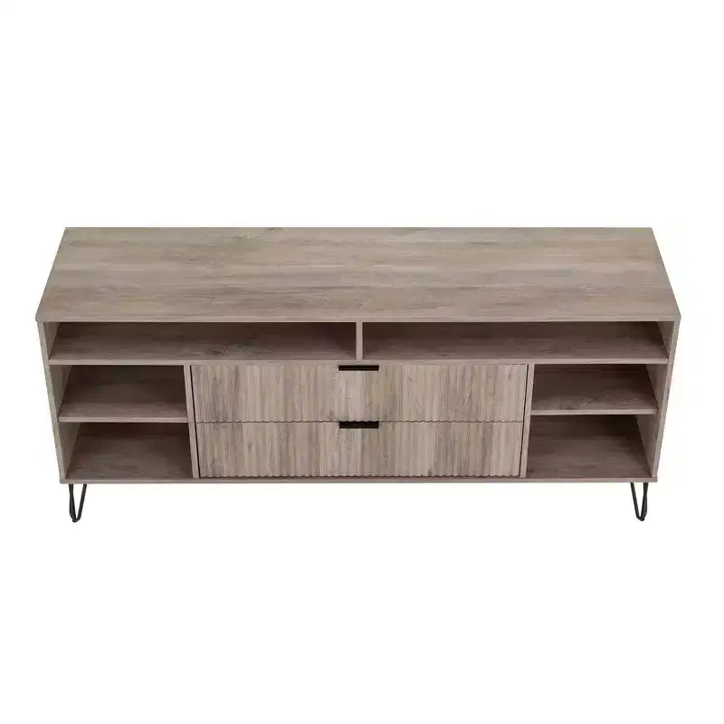 Manhattan Comfort Dumbo Porta TV da 63" per TV fino a 60" Grigio Rustico