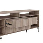 Manhattan Comfort Dumbo Porta TV da 63" per TV fino a 60" Grigio Rustico
