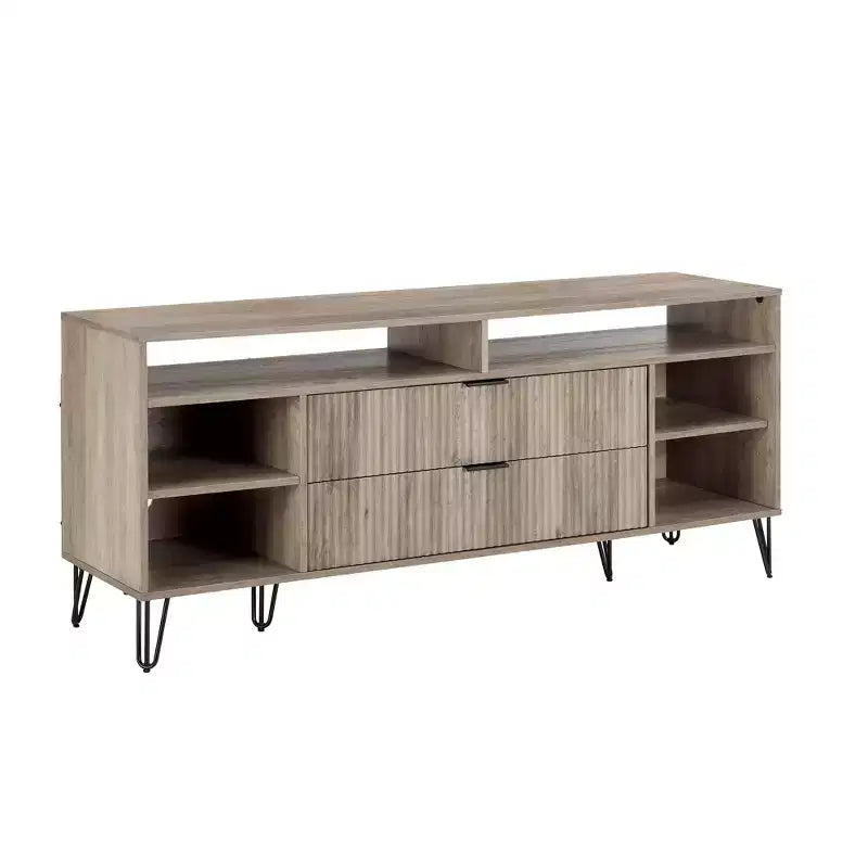 Manhattan Comfort Dumbo Porta TV da 63" per TV fino a 60" Grigio Rustico