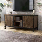 Mobile TV 24/7 Shop At Home Kelson Multi Storage per TV fino a 65": gambe in metallo, gestione cavi, ripiani fissi