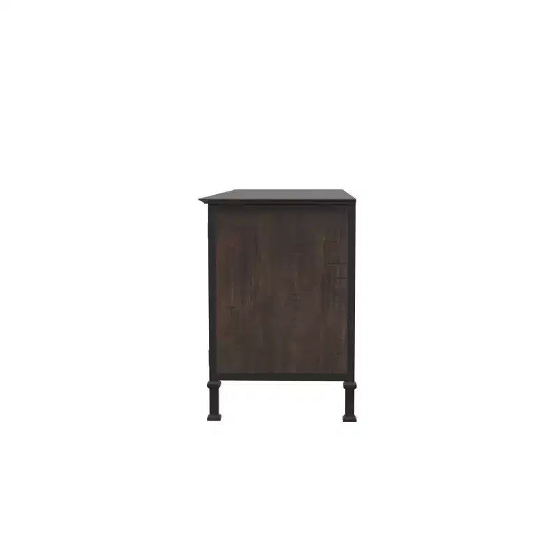 Mobile TV 24/7 Shop At Home Kelson Multi Storage per TV fino a 65": gambe in metallo, gestione cavi, ripiani fissi