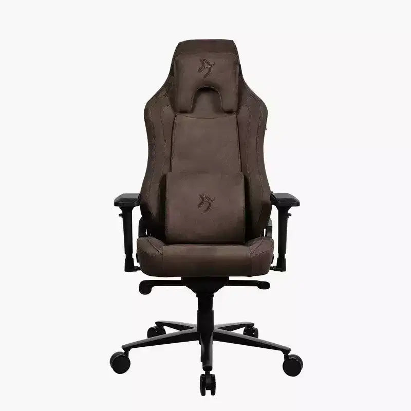 Sedia da ufficio e gaming Arozzi Vernazza Supersoft con supporto lombare in memory foam, marrone