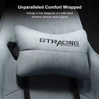 GTRACING Sedia Gaming con Poggiapiedi Ergonomica Reclinabile da Ufficio con Supporto Lombare Blu