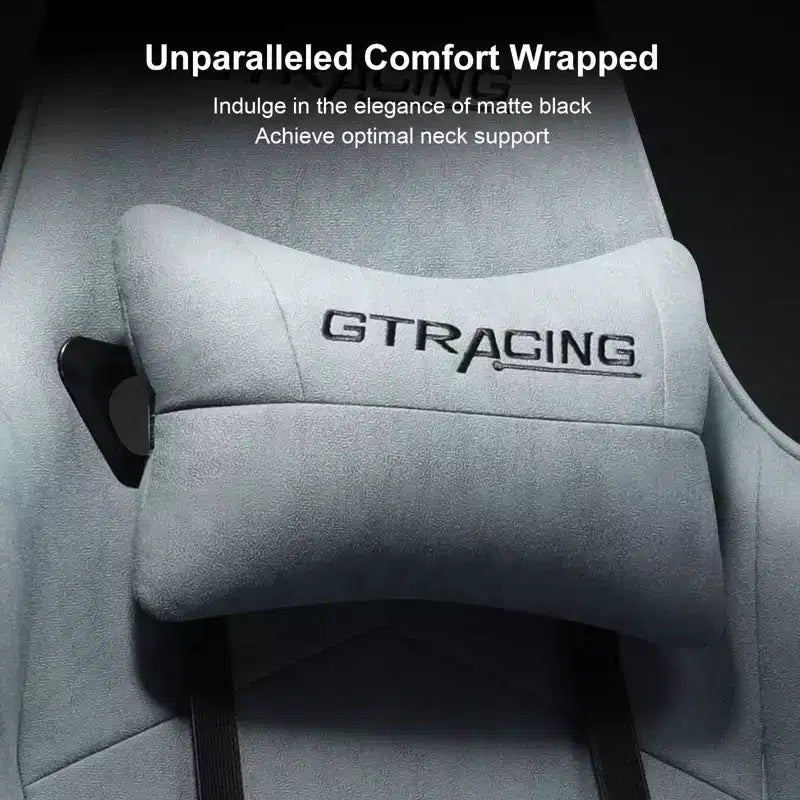 GTRACING Sedia Gaming con Poggiapiedi Ergonomica Reclinabile da Ufficio con Supporto Lombare Blu