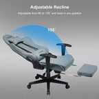 GTRACING Sedia Gaming con Poggiapiedi Ergonomica Reclinabile da Ufficio con Supporto Lombare Blu