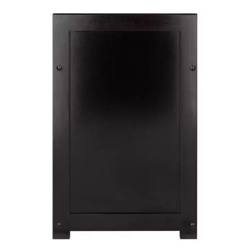 Panca Contenitore Addison a 3 Scomparti - Espresso Scuro - Winsome: Organizzatore da Ingresso, Ottomana in Ecopelle per Camera da Letto
