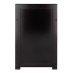 Panca Contenitore Addison a 3 Scomparti - Espresso Scuro - Winsome: Organizzatore da Ingresso, Ottomana in Ecopelle per Camera da Letto