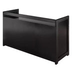 Panca Contenitore Addison a 3 Scomparti - Espresso Scuro - Winsome: Organizzatore da Ingresso, Ottomana in Ecopelle per Camera da Letto