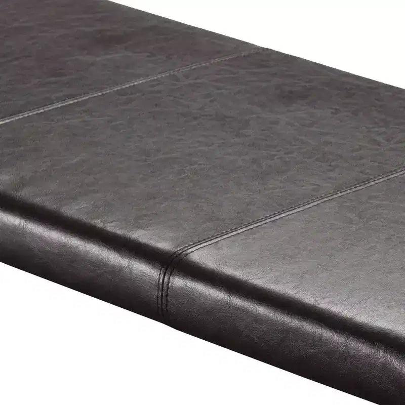 Panche Winsome Marrone Espresso: Ecopelle Imbottita, Nessun Montaggio, Sedile Morbido in PU