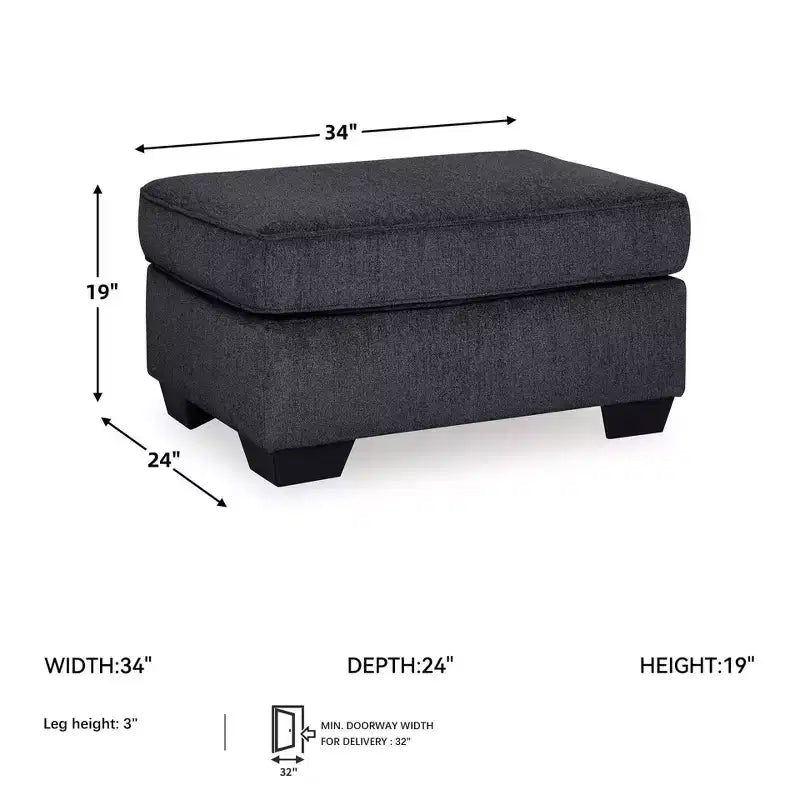 Altari Ottoman Ardesia - Signature Design by Ashley