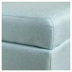 Panca pouf contenitore in tessuto London - Azzurro: Christopher Knight Home con coperchio trapuntato, accessorio da camera da letto
