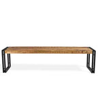 Panca Artigianale in Legno Riciclato 71 con Gambe in Ferro - Timbergirl