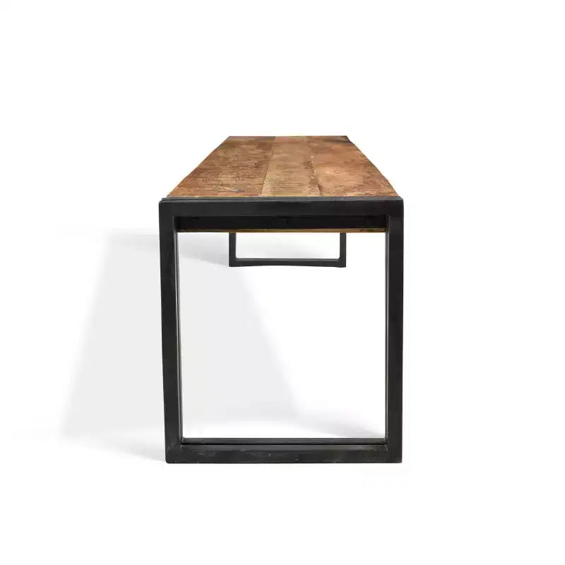 Panca Artigianale in Legno Riciclato 71 con Gambe in Ferro - Timbergirl