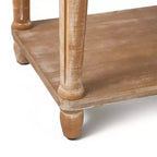 Panca Imbottita Finch Graydon Naturale Invecchiato: Stile Cottage, Ripiano Portaoggetti, Rivestimento in Poliestere, Struttura in Legno