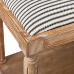Panca Imbottita Finch Graydon Naturale Invecchiato: Stile Cottage, Ripiano Portaoggetti, Rivestimento in Poliestere, Struttura in Legno