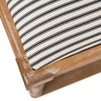 Panca Imbottita Finch Graydon Naturale Invecchiato: Stile Cottage, Ripiano Portaoggetti, Rivestimento in Poliestere, Struttura in Legno