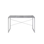 Scrivania Jurgen in finto cemento - Acme Furniture: 47" di larghezza, struttura in metallo, superficie impiallacciata, senza contenitore, mobili da ufficio