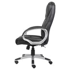Sedia Direzionale In Pelle Sintetica Nera - Boss Office Products