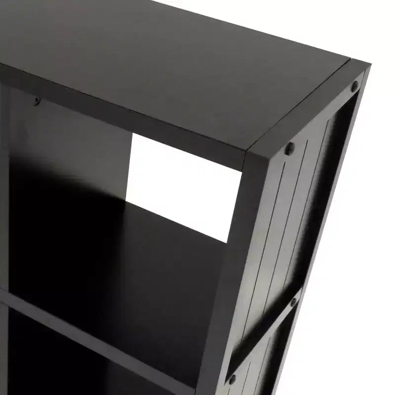Winsome 40" Timothy Shelf 3X3 Slots Nero: Libreria Moderna di Metà Secolo, Ripiani Fissi, Composito di Legno
