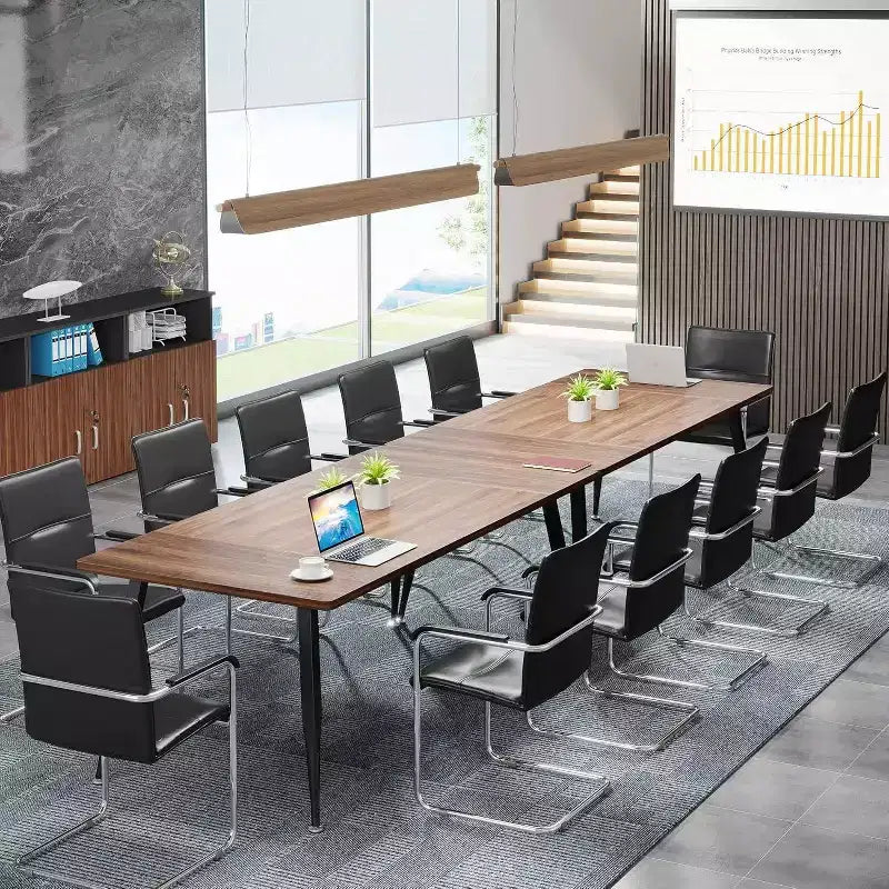 Tavolo da Conferenza Rettangolare LITTLE TREE da 70,86" Marrone Rustico