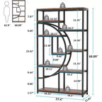 LITTLE TREE Scaffale Etagere a 5 Ripiani da 68,89" Marrone