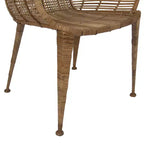 Poltrona in Rattan "Storied Home" Naturale: Struttura in Ferro Battuto, Nessun Assemblaggio, Pulizia con Panno Asciutto, Uso Adulti