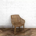 Poltrona in Rattan "Storied Home" Naturale: Struttura in Ferro Battuto, Nessun Assemblaggio, Pulizia con Panno Asciutto, Uso Adulti