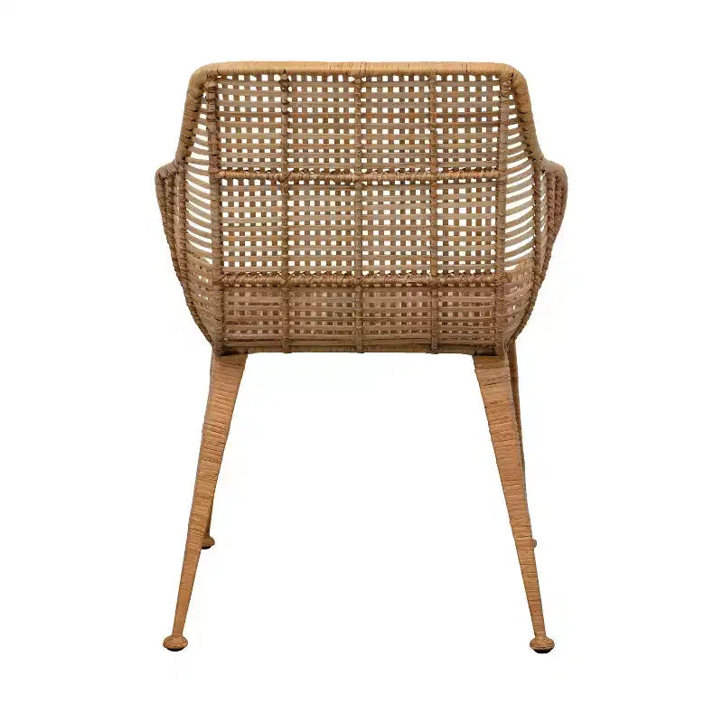 Poltrona in Rattan "Storied Home" Naturale: Struttura in Ferro Battuto, Nessun Assemblaggio, Pulizia con Panno Asciutto, Uso Adulti