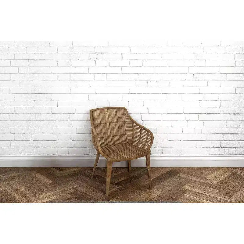 Poltrona in Rattan "Storied Home" Naturale: Struttura in Ferro Battuto, Nessun Assemblaggio, Pulizia con Panno Asciutto, Uso Adulti