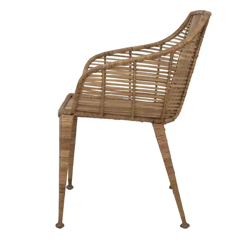 Poltrona in Rattan "Storied Home" Naturale: Struttura in Ferro Battuto, Nessun Assemblaggio, Pulizia con Panno Asciutto, Uso Adulti