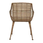 Poltrona in Rattan "Storied Home" Naturale: Struttura in Ferro Battuto, Nessun Assemblaggio, Pulizia con Panno Asciutto, Uso Adulti