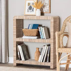 bali & pari Libreria in erba intrecciata "Lucy" da 35" naturale