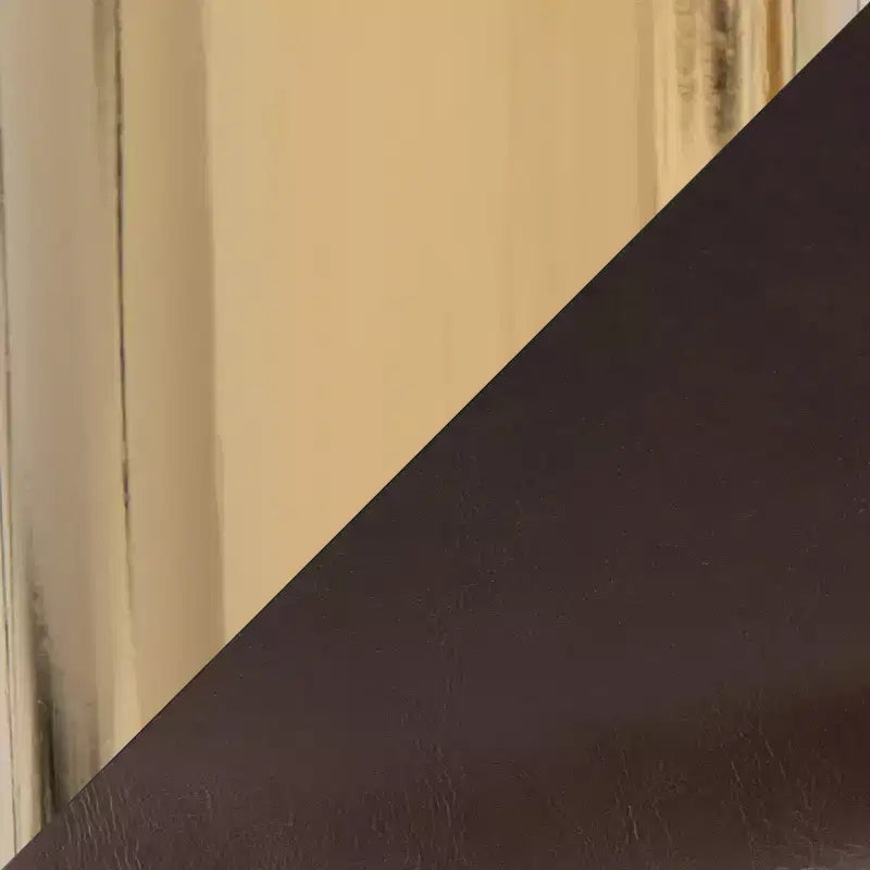LumiSource Margarite Sedia da Lavoro Oro/PU Espresso